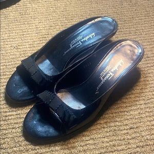 Salvadore ferragamo kitten heels